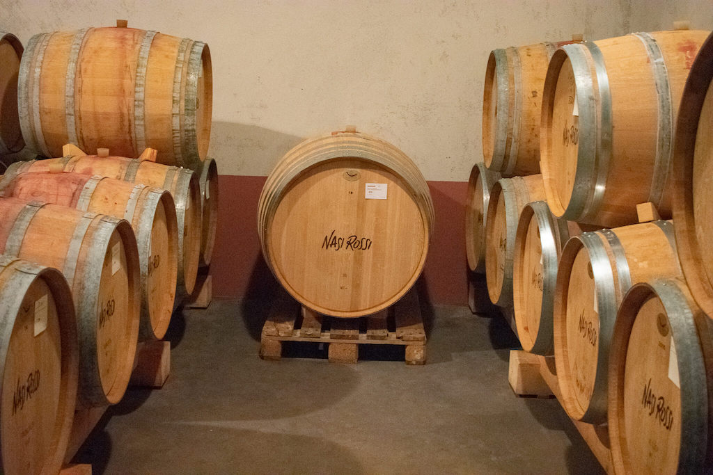 Nasi Rossi wine barrels