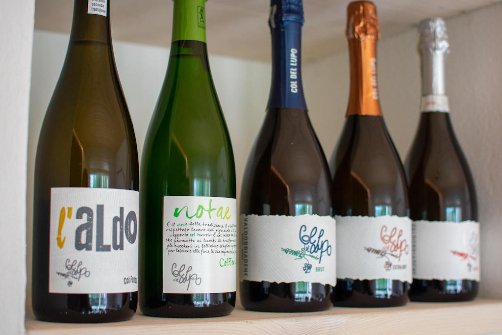 5 bottles of Col Del Lupo prosecco