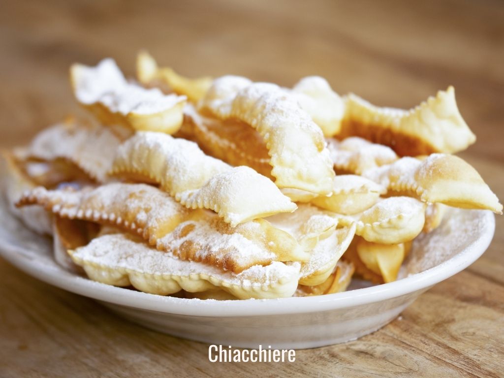 strips of sweet dough chiacchiere